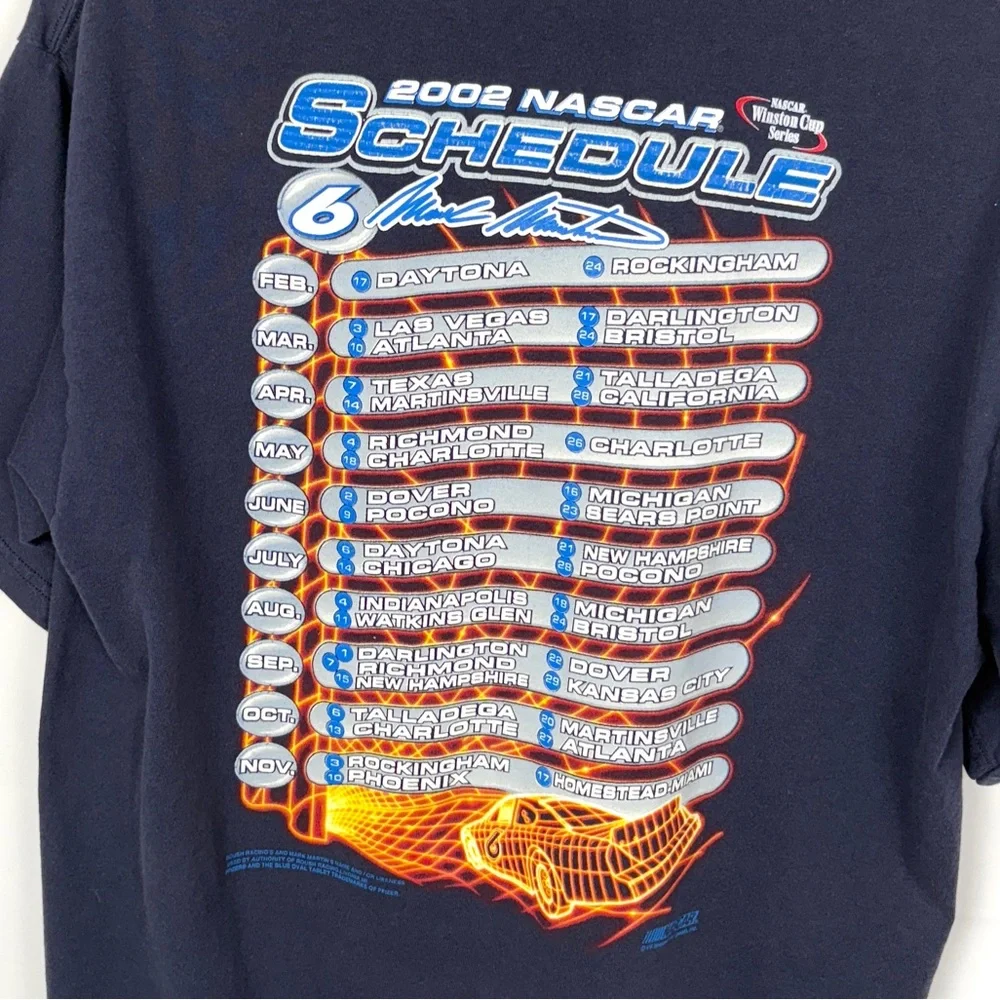 Vintage 2002 NASCAR Mark Martin T-Shirt - Picture 4 of 5